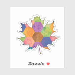 Pegatina de hoja de arce