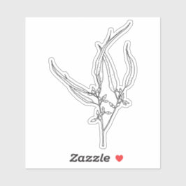 Pegatina de hoja de goma