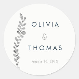 Pegatina de hoja de plata editable en color, Pegat