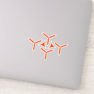 Pegatina de hoja gótica