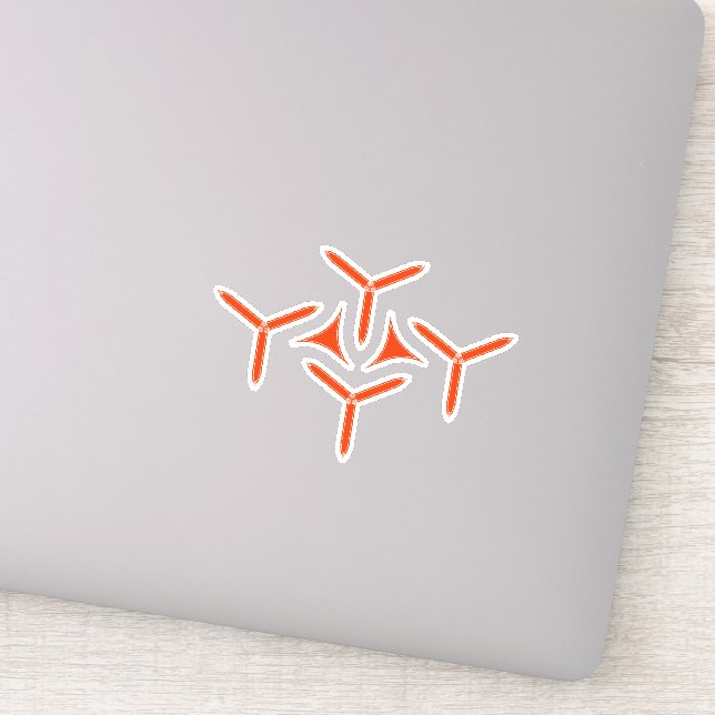 Pegatina de hoja gótica (Detalle)