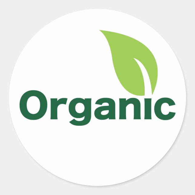 pegatina de hoja orgánica (Anverso)