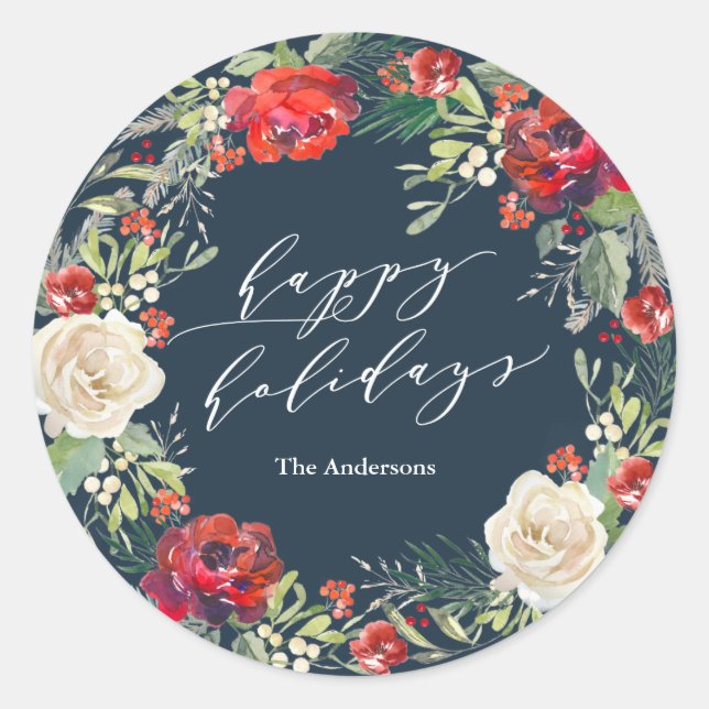 Pegatina de Holiday Garden (Anverso)