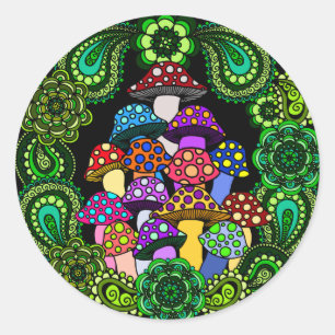 Pegatina de hongos