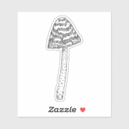 Pegatina de hongos individuales