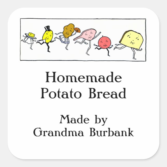 Pegatina de horneado o lata de Personalizado de al (Anverso)