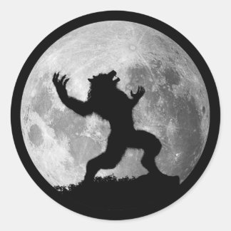Pegatina de Howling Mad Werewolf