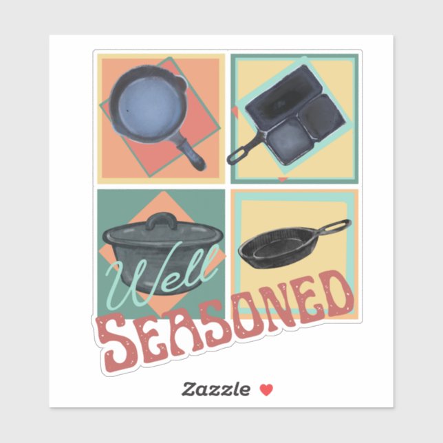 Pegatina de huecos de hierro fundido bien sembrado (Hoja)