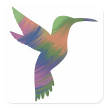 Pegatina de Hummingbird de estilo acrílico