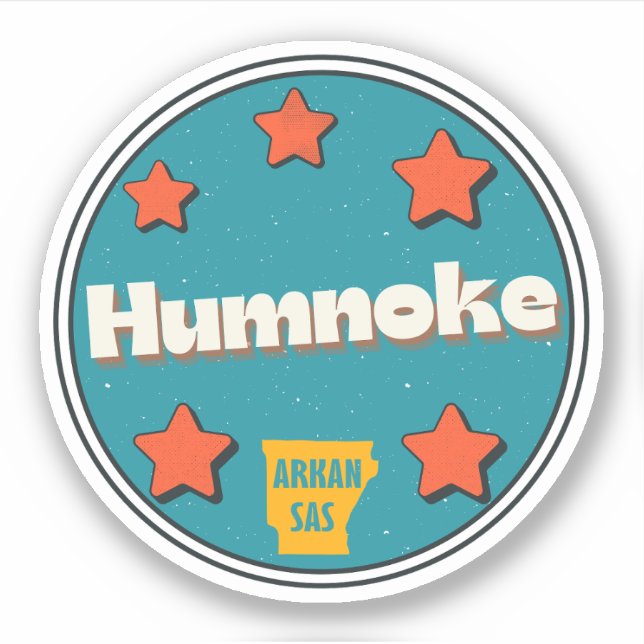 Pegatina de Humnoke, Arkansas (Anverso)