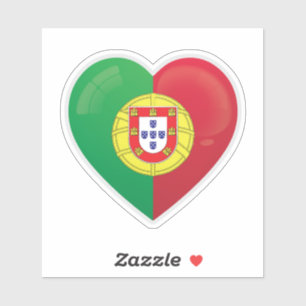 Pegatina de icono de amor de Portugal
