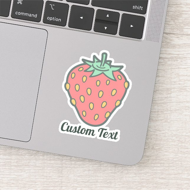 Pegatina de iconos de fresa (Detalle)