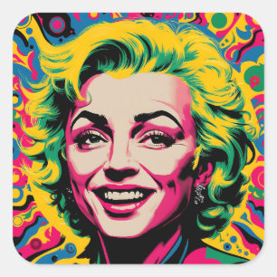 Pegatina de iconos de pop Art