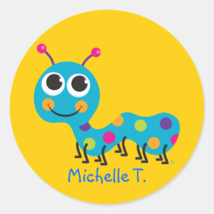 Pegatina de identificación de orugas