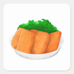 Pegatina de imagen de etiqueta de alimentos