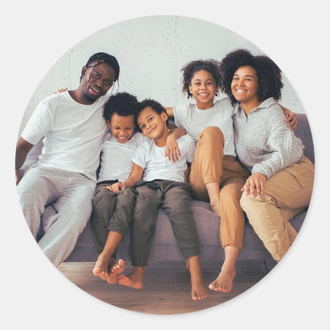 Pegatina de imagen de Personalizado familiar, Pega (Anverso)