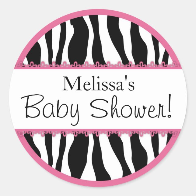 Pegatina de impresión de cebra de moda R-PKBK (Anverso)