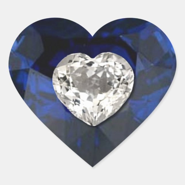Pegatina de impresión de diamantes de zafiro cardí (Anverso)