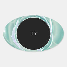 Pegatina de impresión de rosa metálica