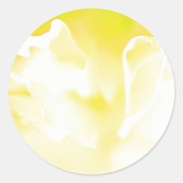 Pegatina de impresión floral amarilla (Anverso)