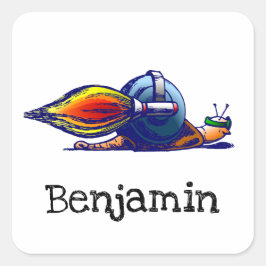 Pegatina de incandescencia de cohete