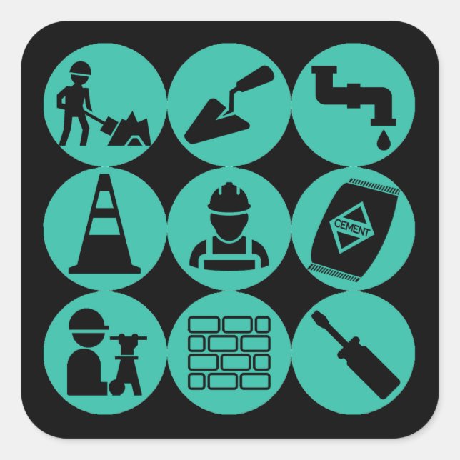 Pegatina de Ingeniería Civil (Anverso)