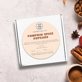 Pegatina de ingredientes de panadería casera con e