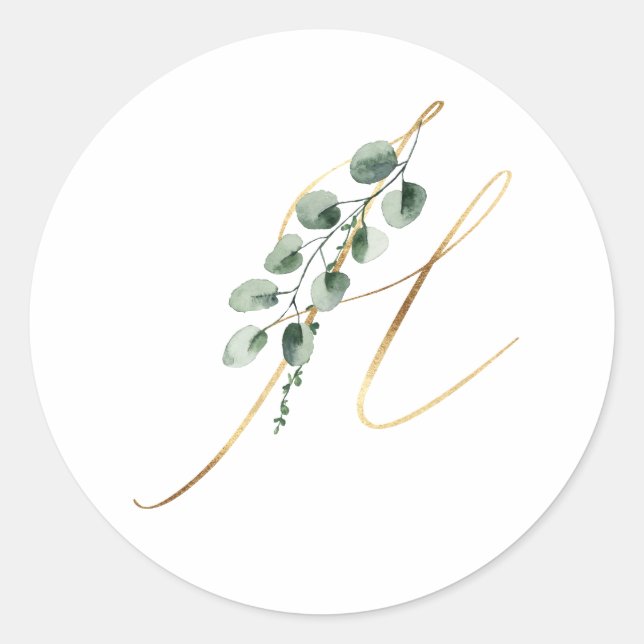 Pegatina de iniciales de vacaciones de invierno (Anverso)