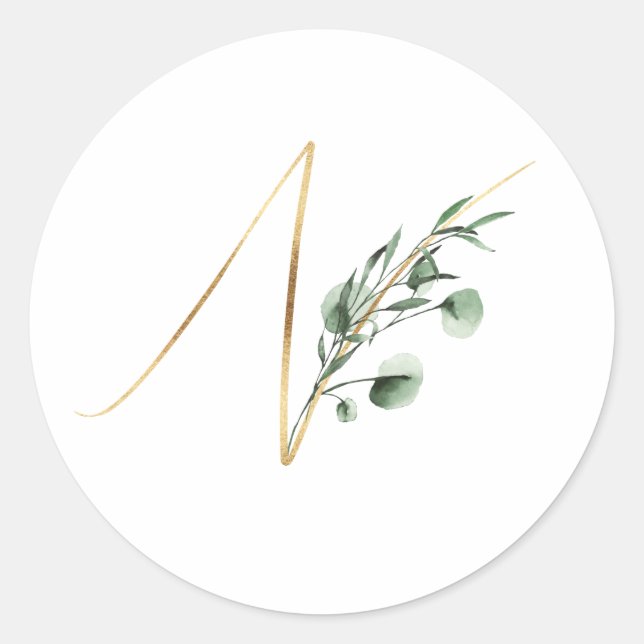 Pegatina de iniciales de vacaciones de invierno (Anverso)