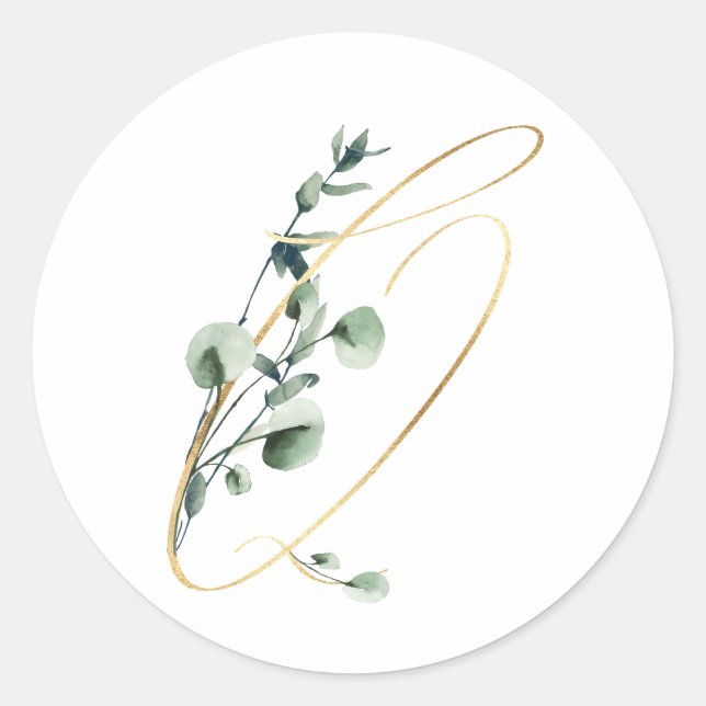 Pegatina de iniciales de vacaciones de invierno (Anverso)