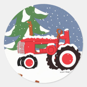 Pegatina de invierno de Sello para sobres de tract