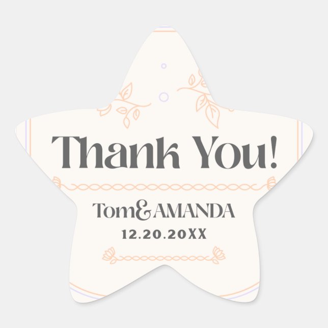 Pegatina de invitación a bodas (Anverso)