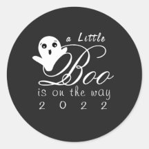 Pegatina de Invitación para bebés de Halloween