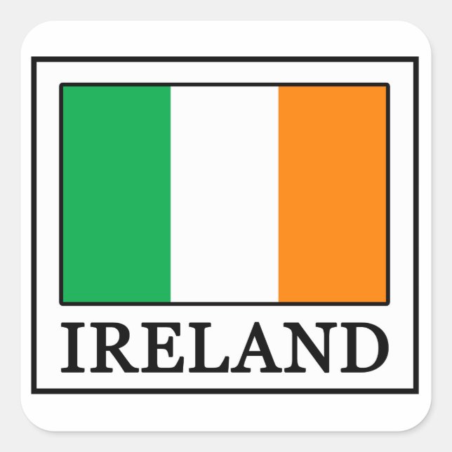Pegatina de Irlanda (Anverso)