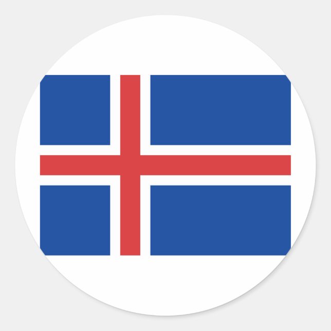 Pegatina de Islandia (Anverso)