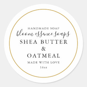 Pegatina de jabón de oro falso
