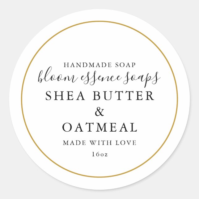 Pegatina de jabón de oro falso (Anverso)