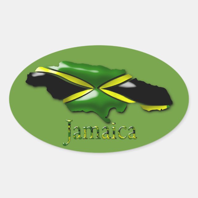 Pegatina de Jamaica (Anverso)