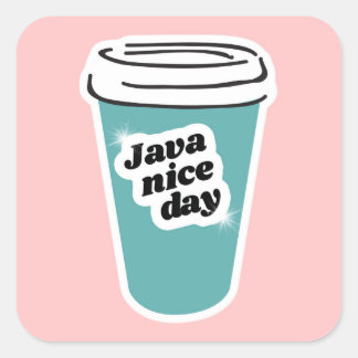 Pegatina de Java Nice Day