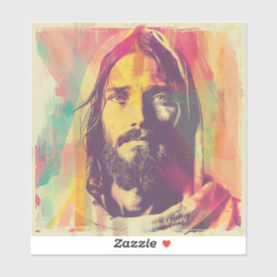 Pegatina de Jesús de corte personalizado