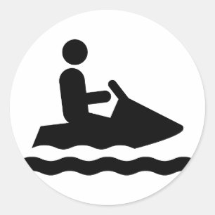 Pegatina de Jetskiing Symbol
