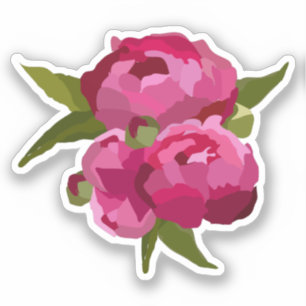 Pegatina de Jewel Peony