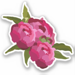 Pegatina de Jewel Peony