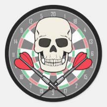 Pegatina de Jolly Roger Dartboard