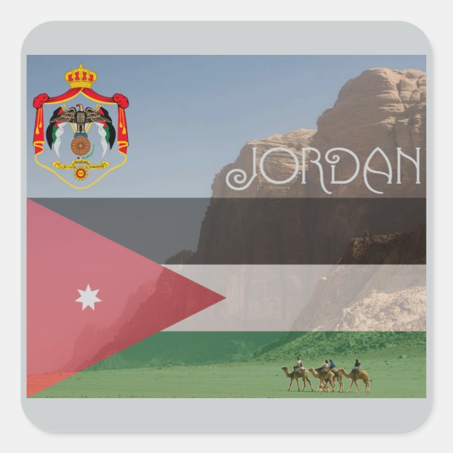 Pegatina de Jordania (Anverso)