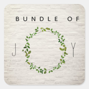 Pegatina De Joy Brick Wreath