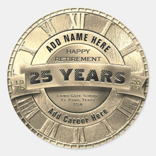 Pegatina de Jubilación personalizado
