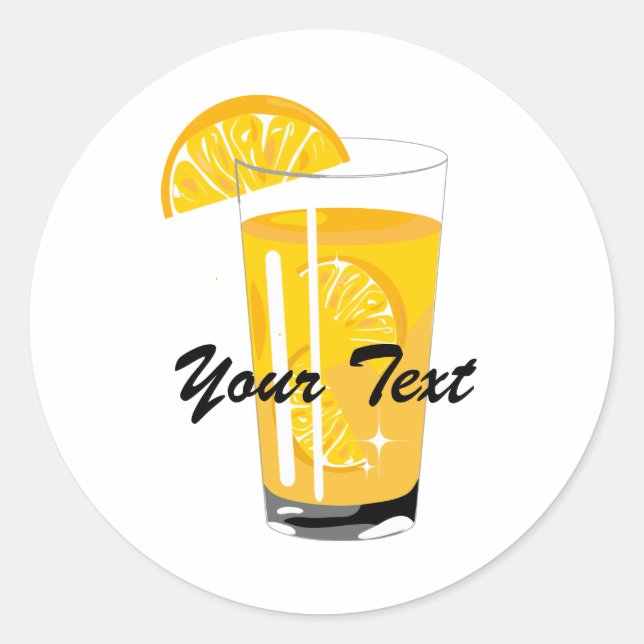 Pegatina de jugo naranja (Anverso)