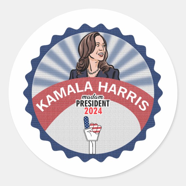 Pegatina de Kamala 2024 (Anverso)
