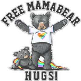 Pegatina de KiniArt Mama Bear Hugs